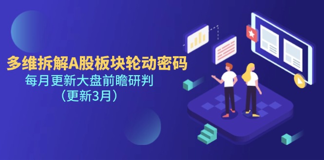 （14213期）多维拆解A股板块轮动密码，每月更新大盘前瞻研判（更新3月）