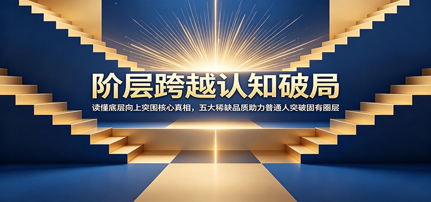阶层跨越认知破局：读懂底层向上突围核心真相，五大稀缺品质助力普通人突破固有圈层