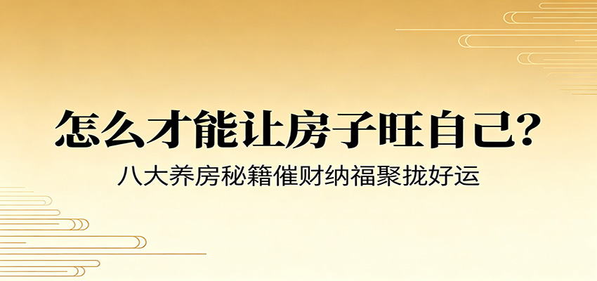 付费文章《怎么才能让房子旺自己？》八大养房秘籍催财纳福聚拢好运