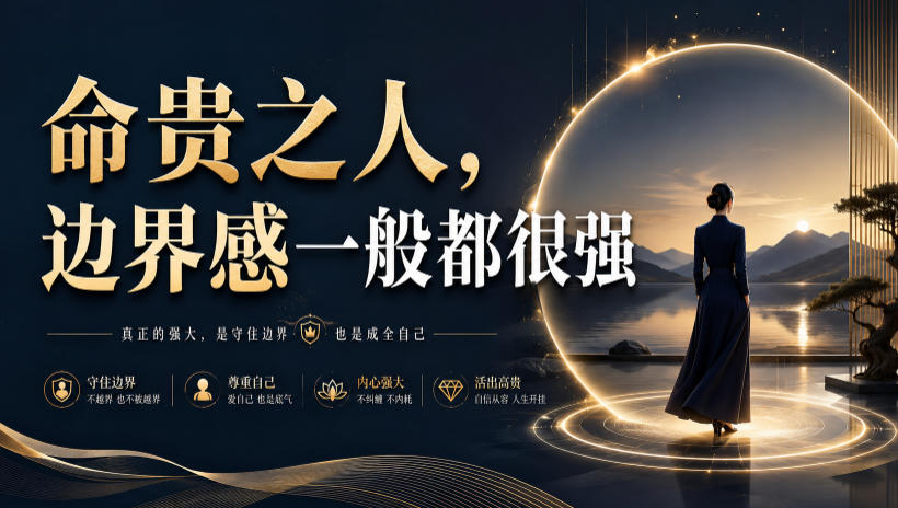付费文章：命贵之人，边界感一般都很强