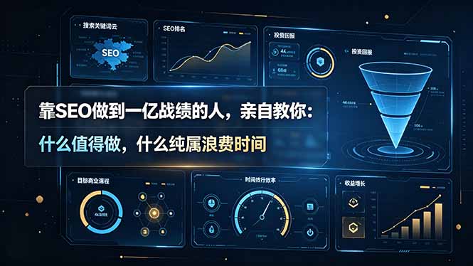 （19197期）靠SEO做到一亿战绩的人，亲自教你：什么值得做，什么纯属浪费时间【原创双语字幕】