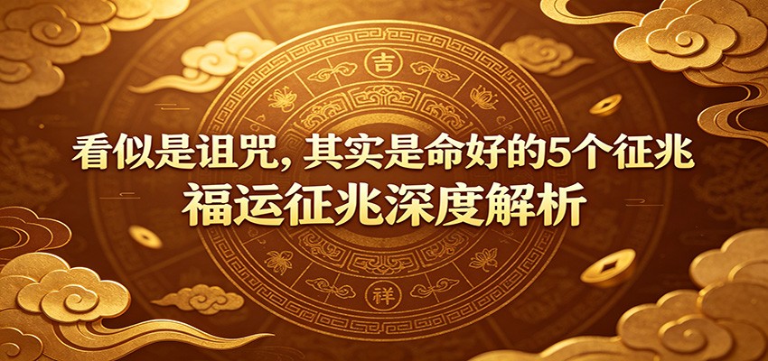 付费文章：《看似是诅咒，其实是命好的5个征兆》福运征兆深度解析
