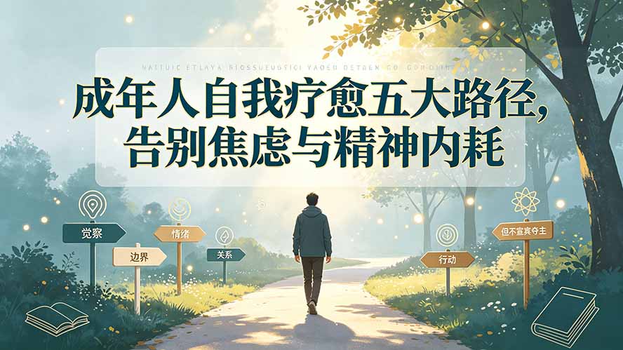 （19516期）付费文章：成年人自我疗愈五大路径，告别焦虑与精神内耗