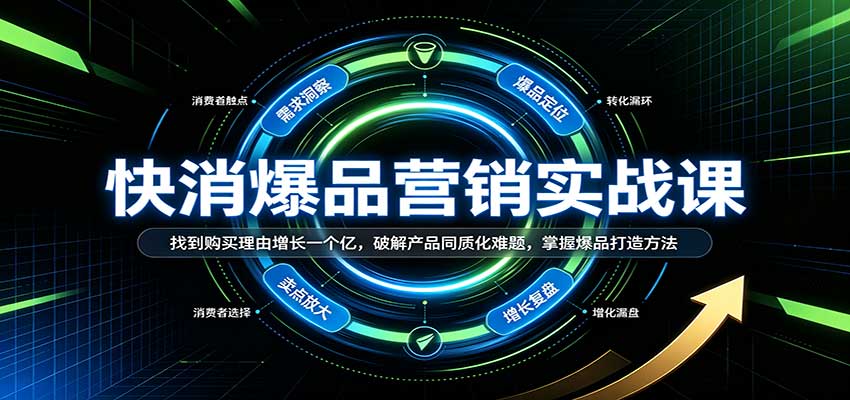 快消爆品营销实战课:找到购买理由增长一个亿,破解产品同质化难题,掌握爆品打造方法