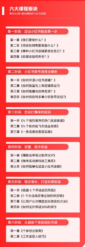 （5840期）2023小红书电商火爆全网，新晋红利，风口项目，单店收益在3000-30000！